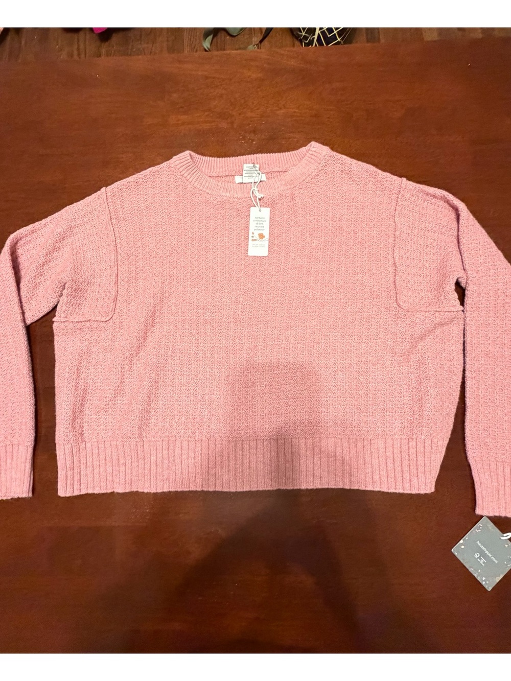 Haute‎ Hippie Pastel Pink Textured Crewneck Sweater xs